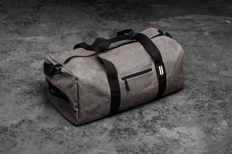 Men's Nobull Xl Waxed Canvas Traditional Duffle Bags Dark / Grey | SG I2567L